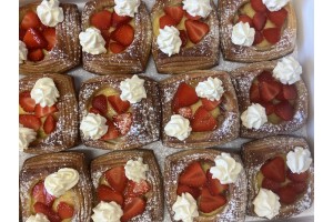 Strawberries & Cream Danish
