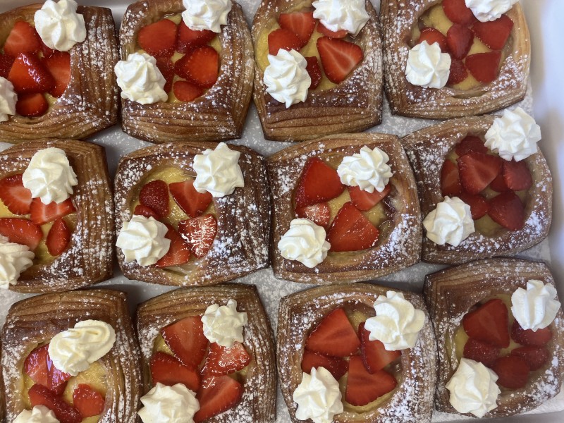 Strawberries & Cream Danish